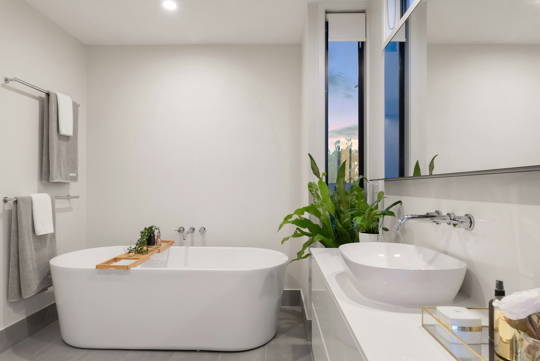 Bathroom — Soaking tub, spa white