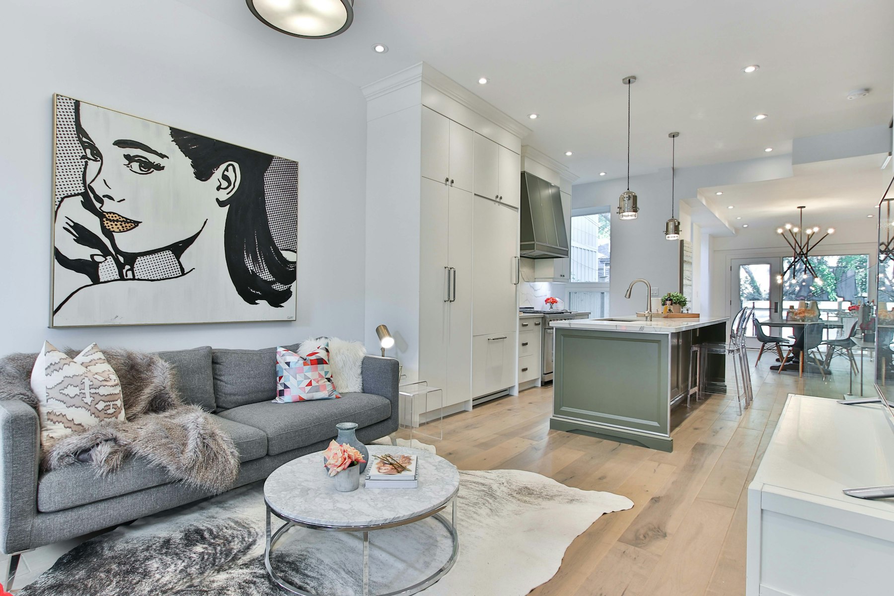 Kitchen — Kitchen open to the living room