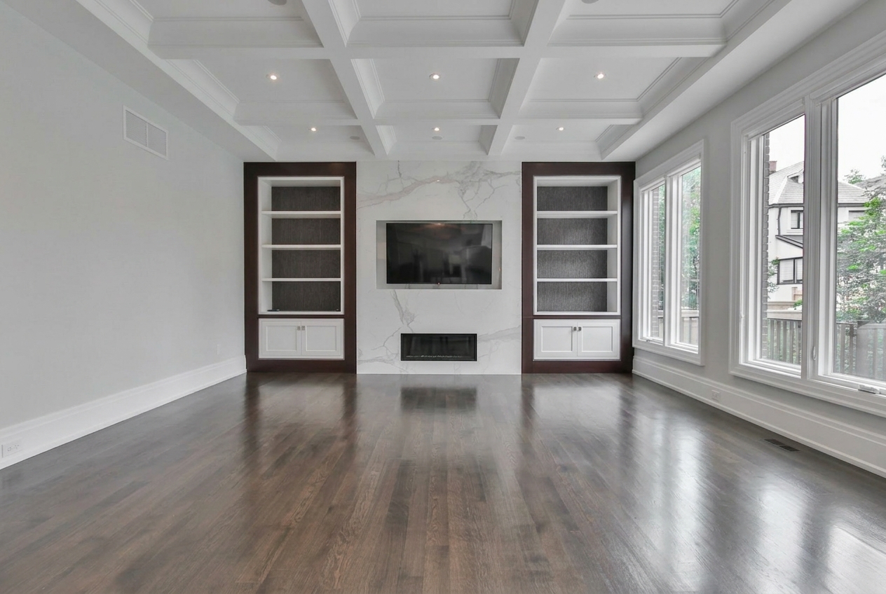 Before: Living room — Example — vacant living room